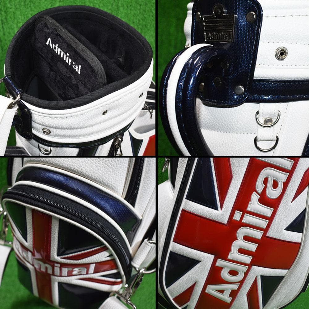 ADMIRAL/アドミラル ゴルフ 3点式ショルダー キャディバッグ９型 美品！