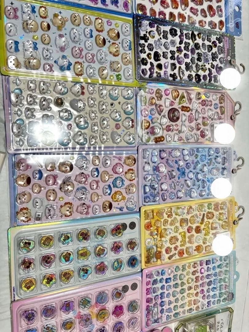 シール15種 まとめ売り（ちいかわ、キティ、シマエナガ、スティッチなど）