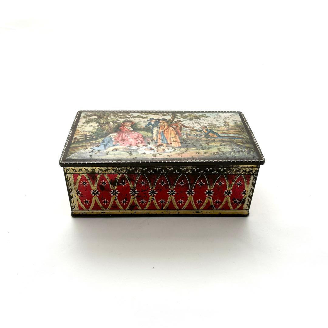 アンティーク ヴィンテージ ジュエリーボックス｜リメイク缶 小物入れ 一点物