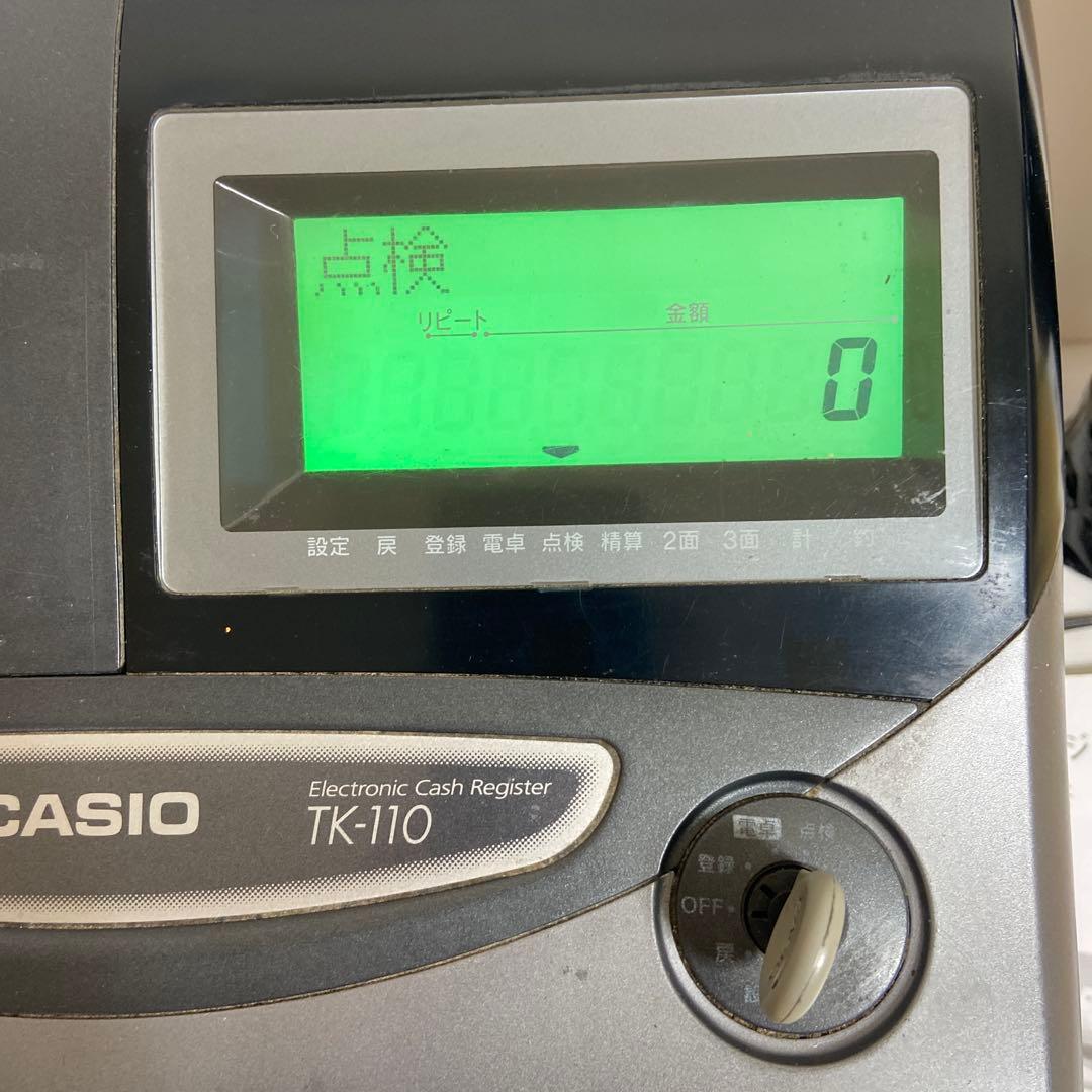 CASIO TK-110 レジスター　電子レジスター　稼働品