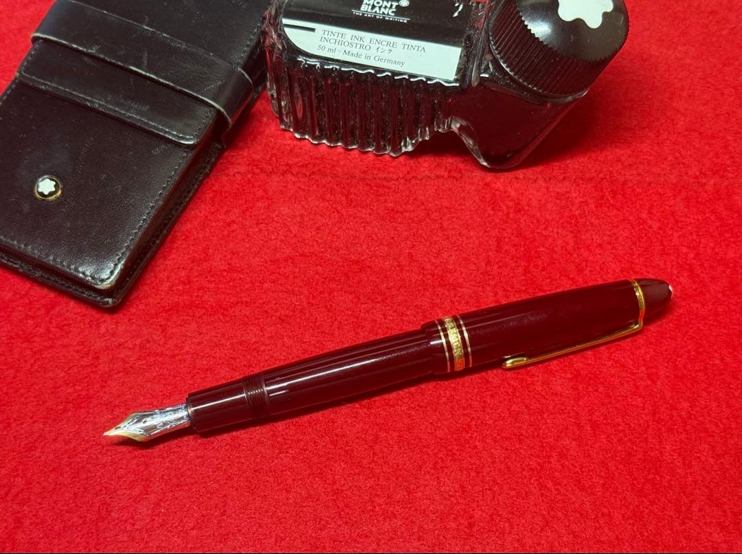 【超希少⭐︎廃番につき激レア品】ボルドーモンブラン万年筆14K中白