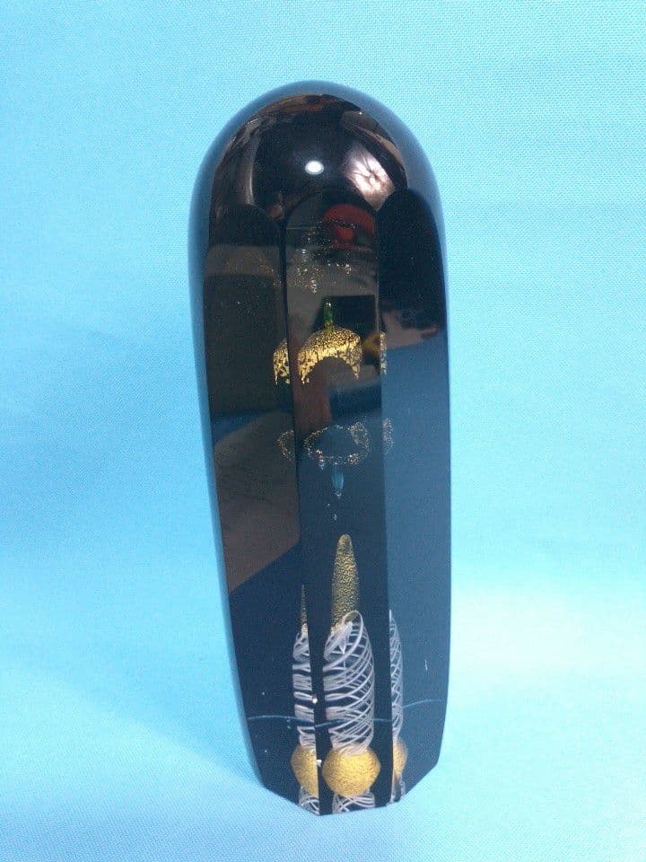 小島誠　ガラス　置物　アンティーク　サインあり