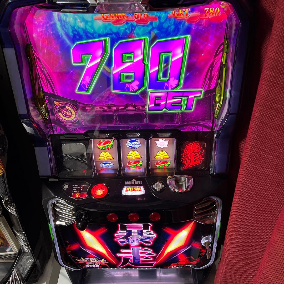 送料込み パチスロ 実機 新世紀エヴァンゲリオン 魂の共鳴 不要機付き