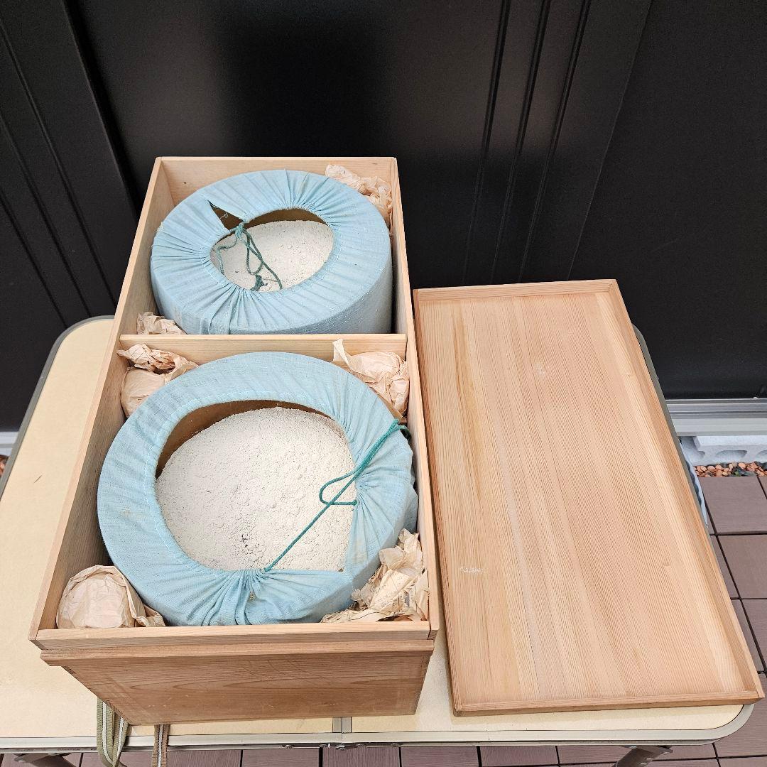 曙塗 漆塗 手あぶり火鉢 一対 直径27cm 高さ26cm 共箱付 灰・落とし付