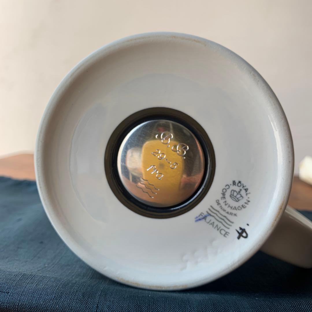 Lサイズ ロイヤルコペンハーゲン 1987 イヤーマグ 陶器　ビンテージ　手描き