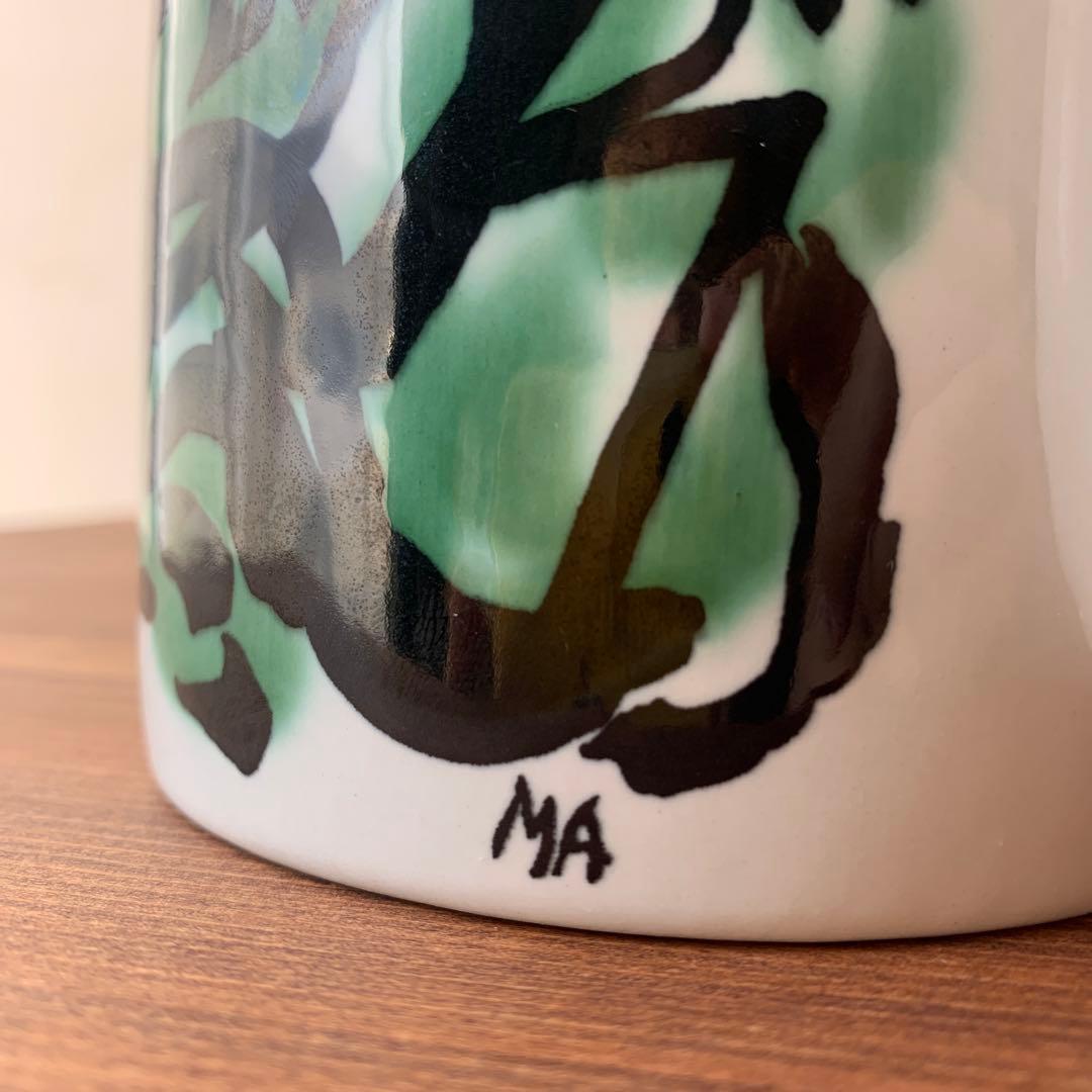 Lサイズ ロイヤルコペンハーゲン 1987 イヤーマグ 陶器　ビンテージ　手描き