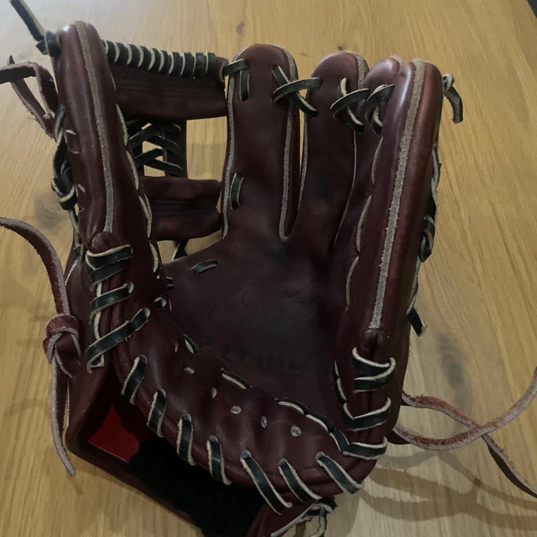 ダークレッド レザー 硬式グローブ
