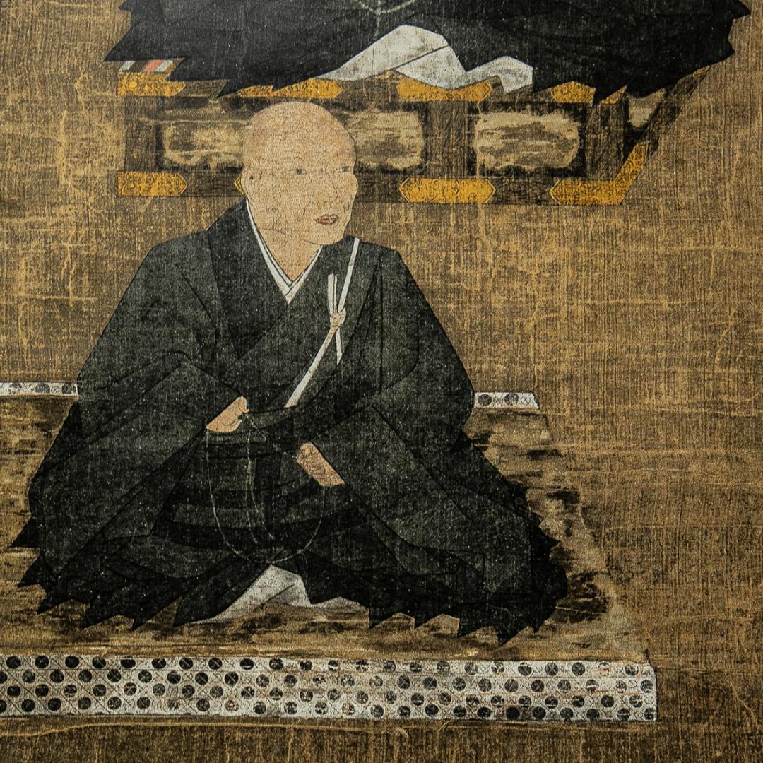 掛軸-1580　二尊連坐像　親鸞聖人　蓮如上人　同朋舎出版　印刷工芸作品