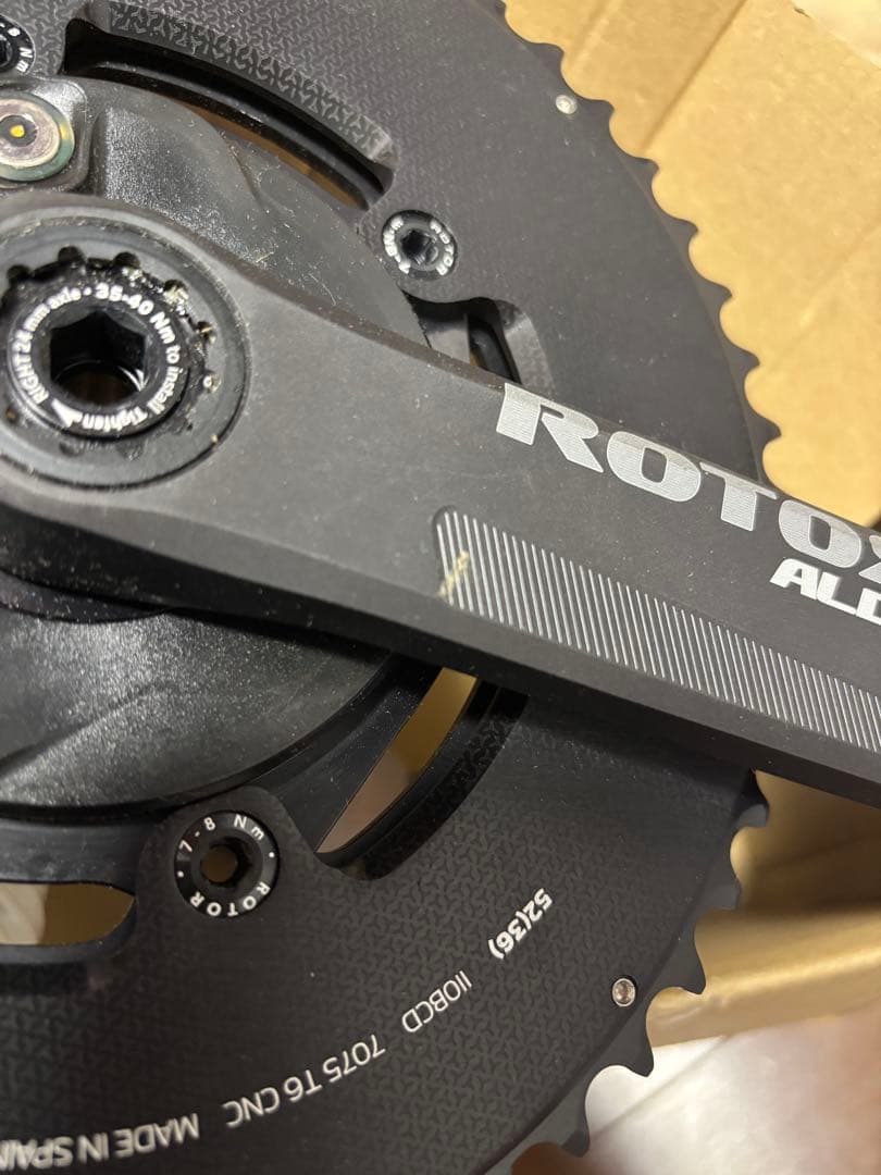 【ノク田】ROTOR ALDHU パワーメーター インスパイダー付き