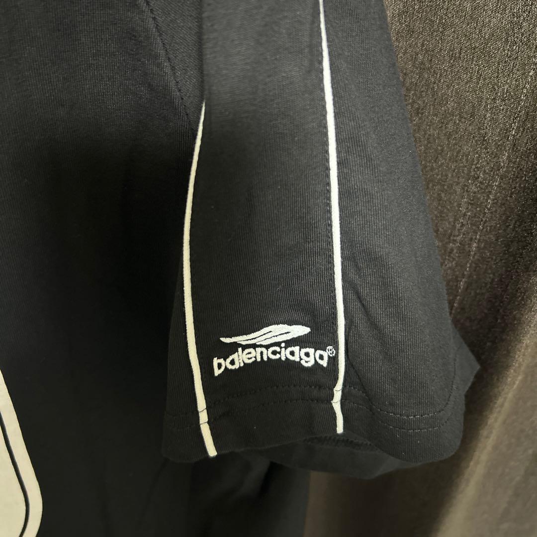 balenciaga サッカーシャツ ブラック 10 PARIS