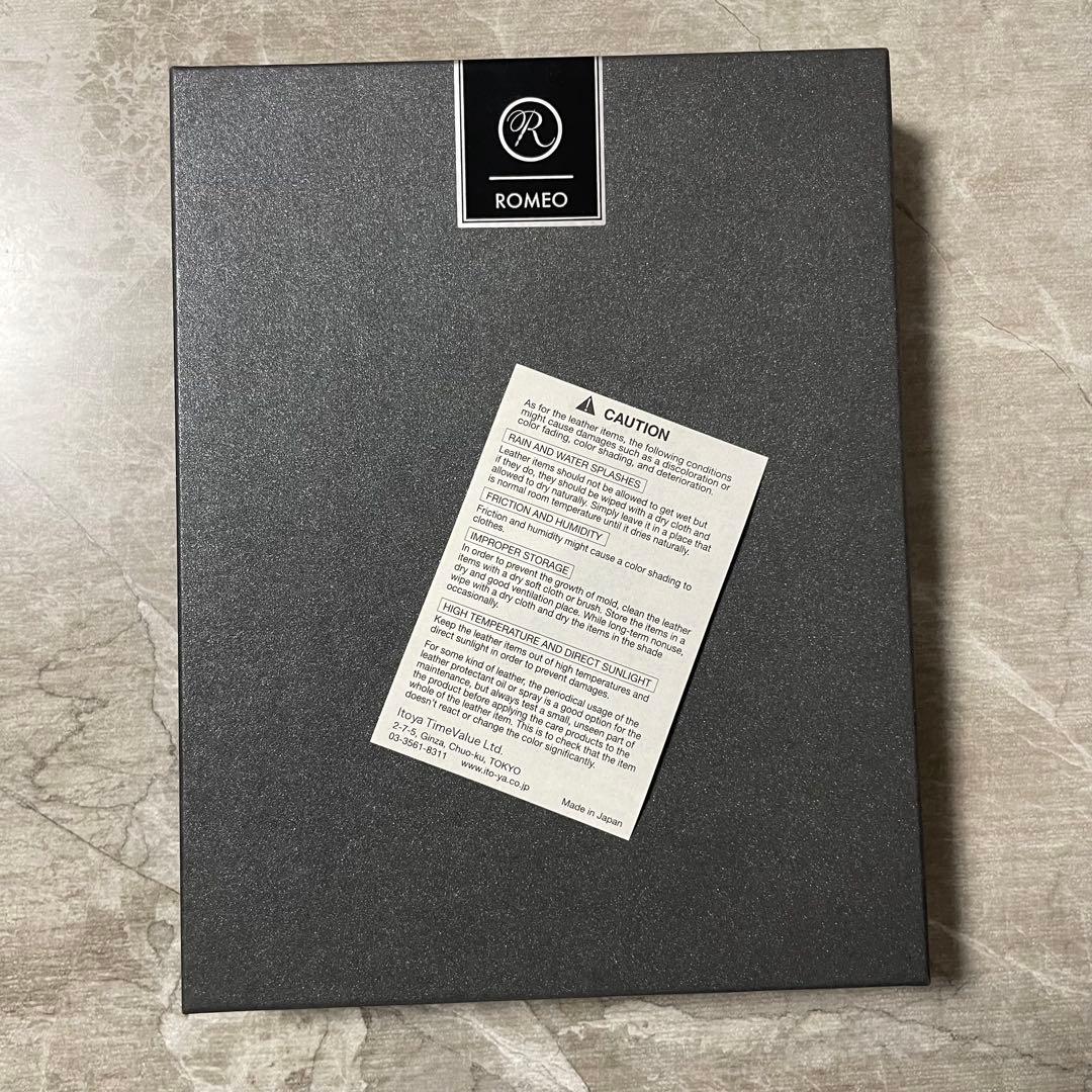 極美品｜伊東屋 ROMEO ロメオ【6本用】ペンケース 本革 黒 万年筆
