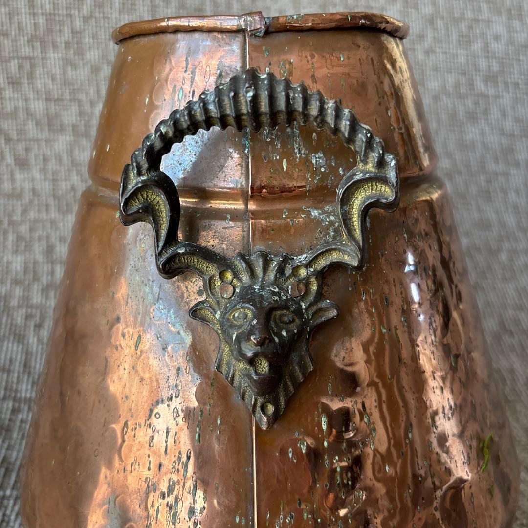 銅製ポット　桶　置物　古道具