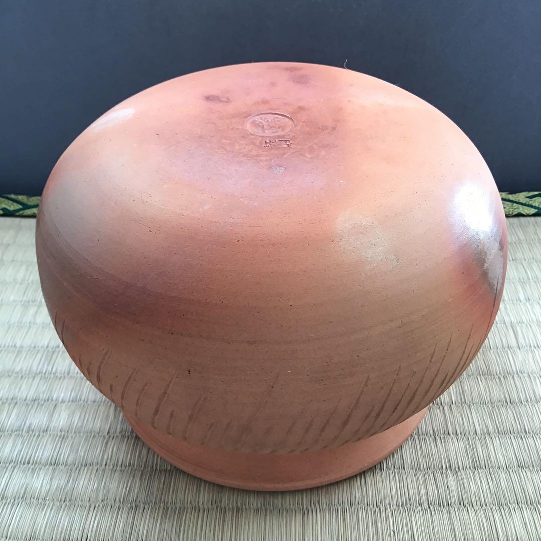 茶道具　ハンネラ建水　八幡窯　堀野証嗣作　栞　共箱　S153KS