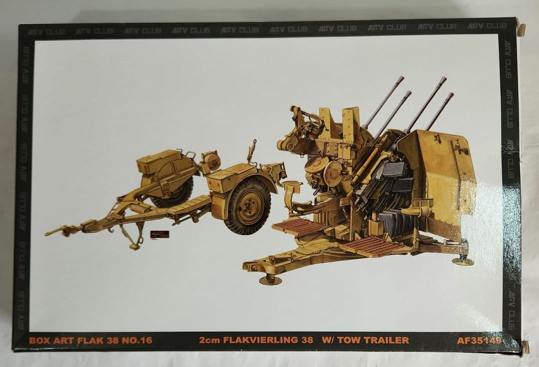 1/35 AFVクラブ「ドイツ2cm4連装 Flak38対空砲+レジン製クルー」