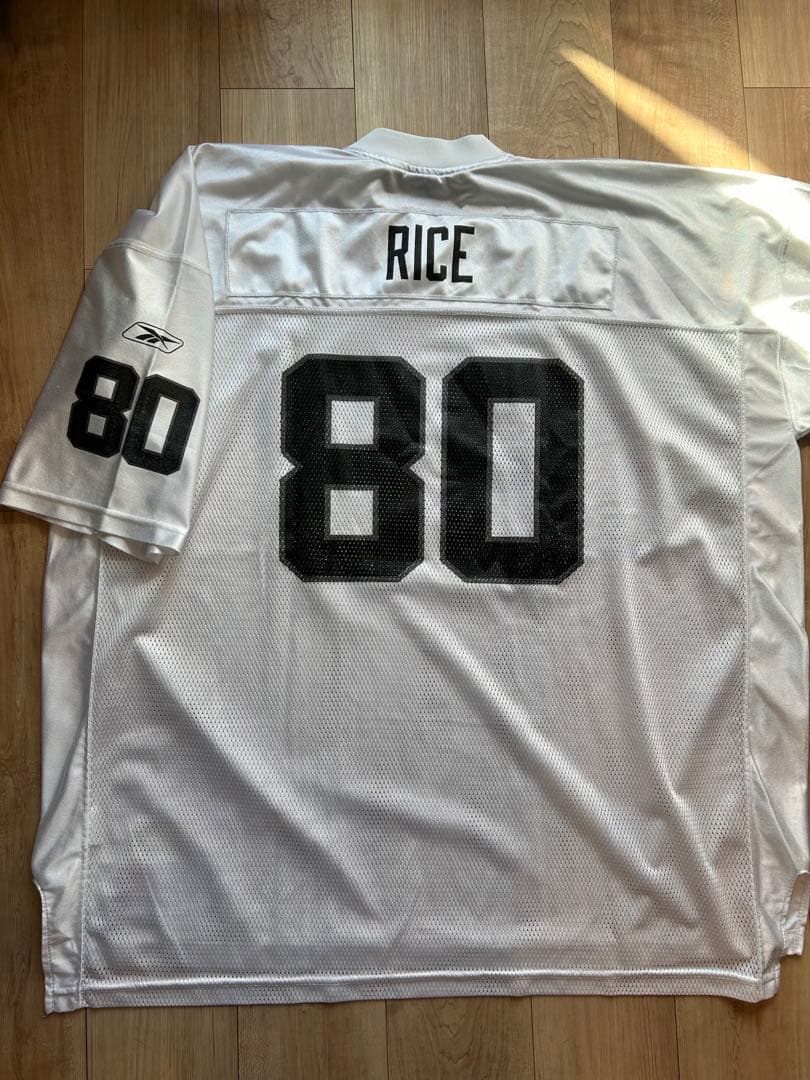 リーボック NFL RICE 80 シャツ XXL ホワイト