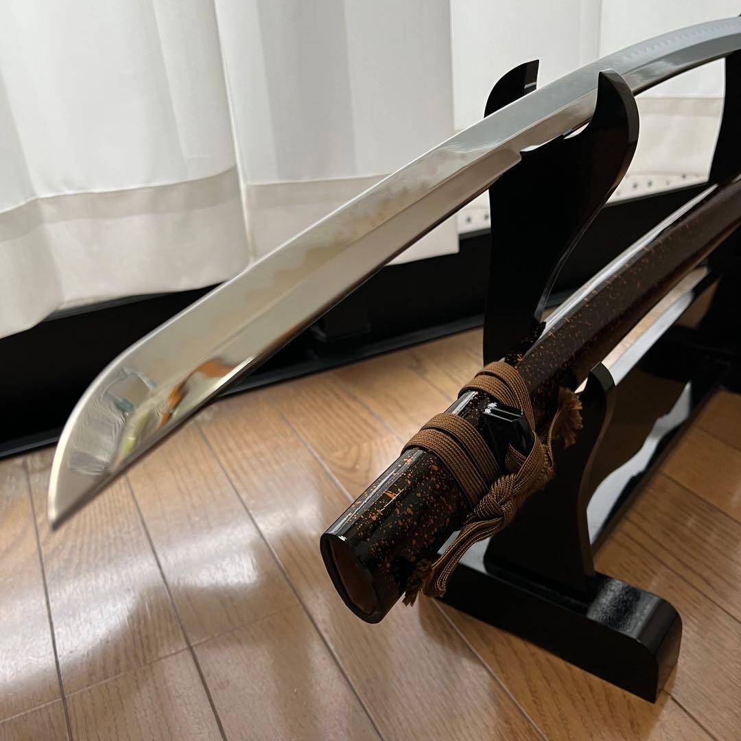 高級模造刀　茶色の柄 茶色の鞘