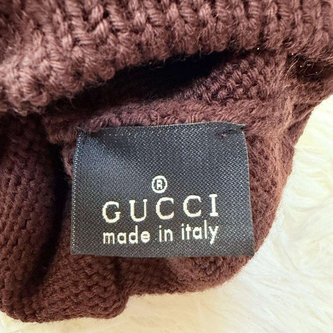 グッチ ドッグ 刺繍 犬服 小型犬 ドッグウエア セーター　ニット ブラウン犬服