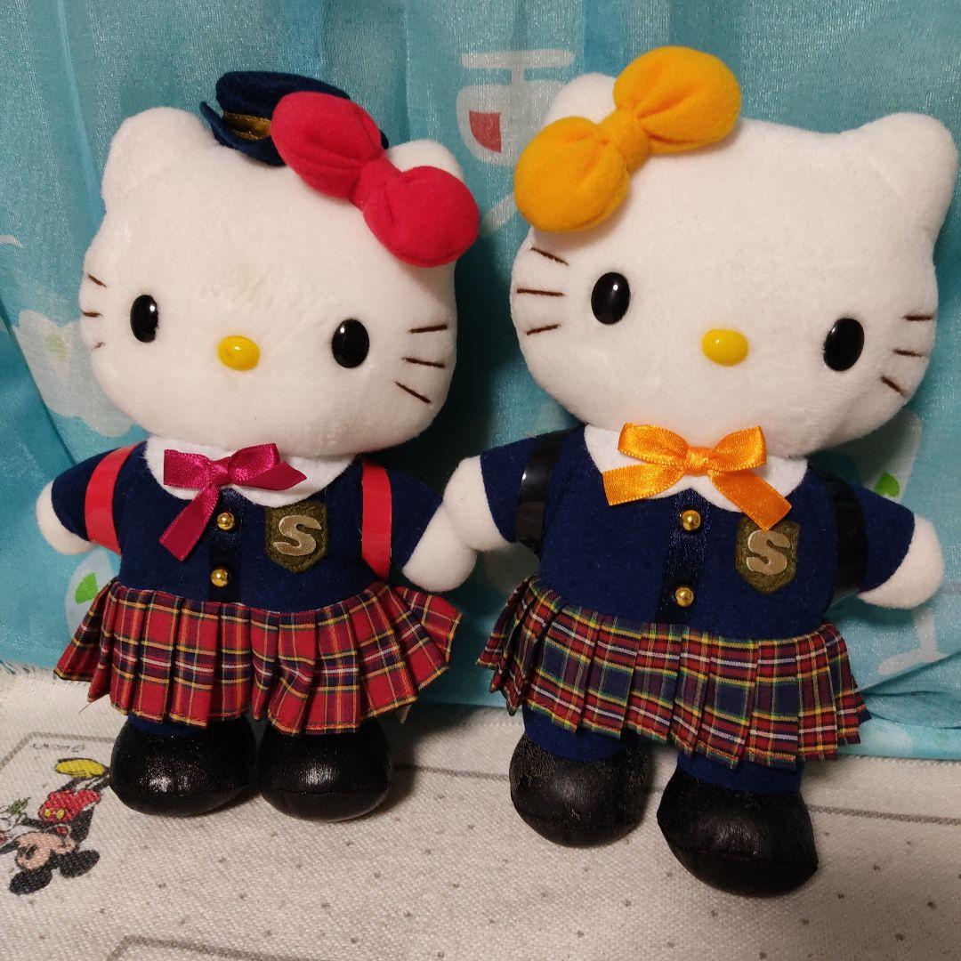 ⚠️劣化あり⚠️キティ ミミィ ぬいぐるみ レトロ 制服 ランドセル