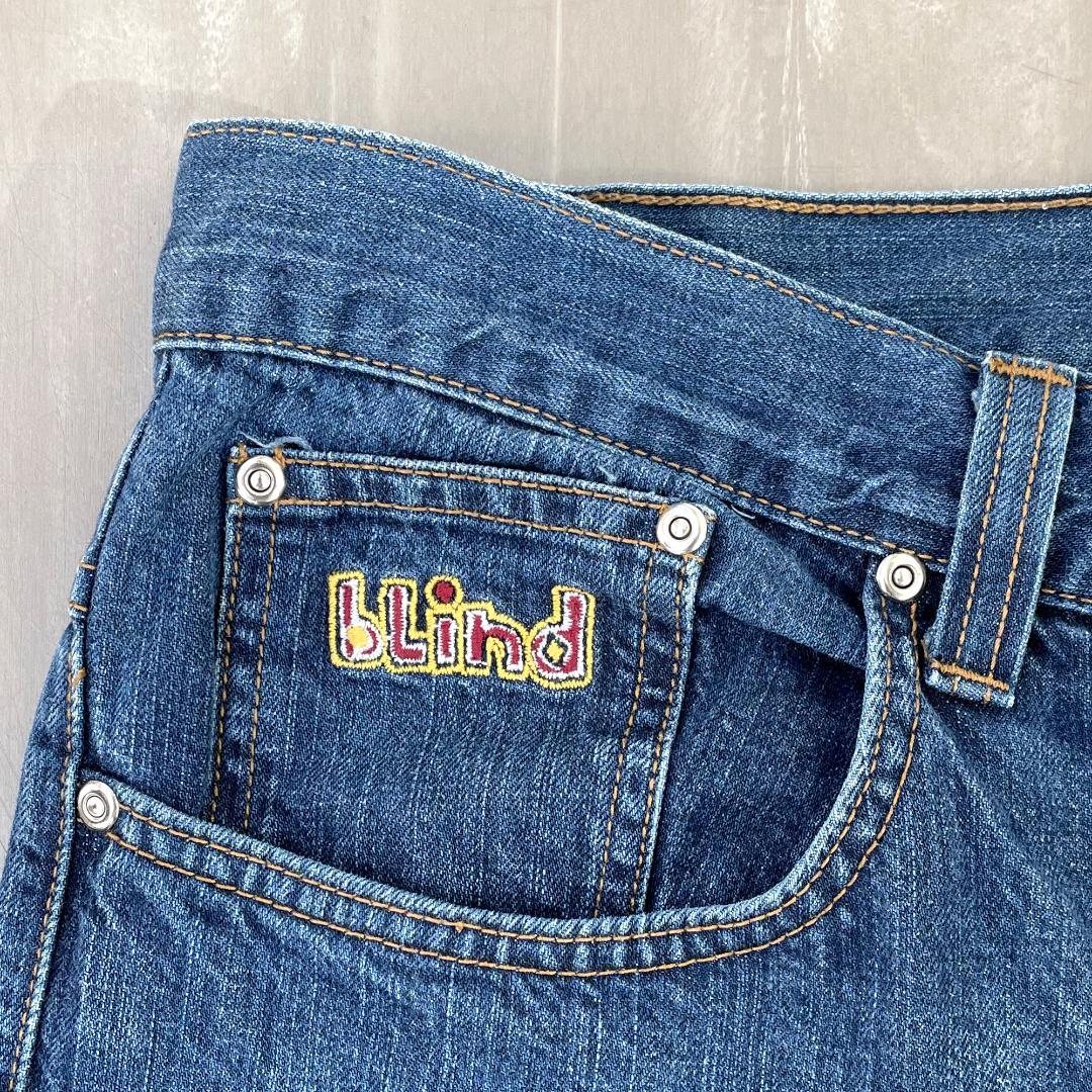 【90年代USA製】レア初期 BLIND ブラインド デニム オールドスケート