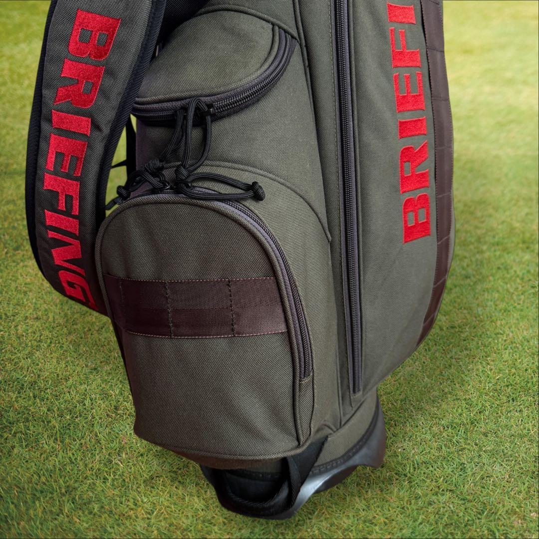 おまけ付き　ブリーフィング　キャディバッグ　CR-4 チャコールグレー　軽量