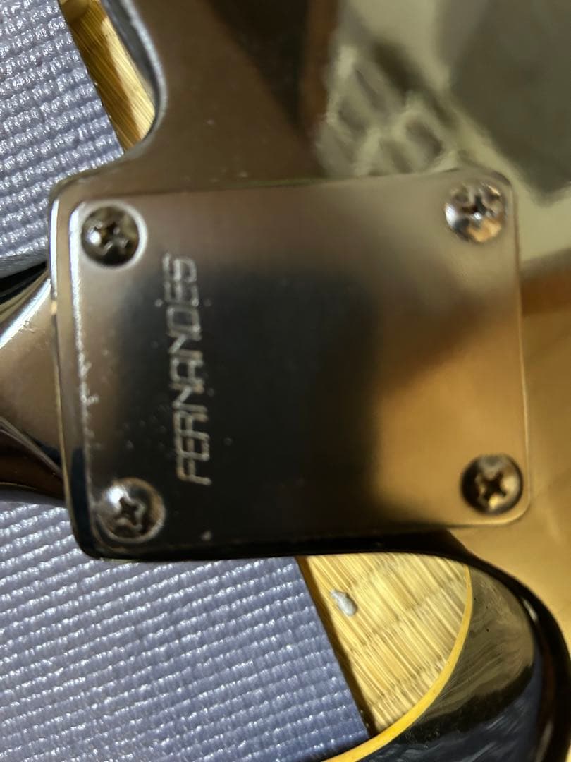 ブラック エレキギター　フェルナンデス、状態良い