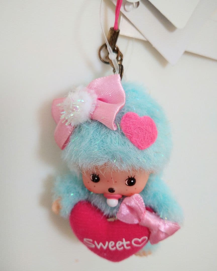 新品 キャンディ ベビチッチ キーホルダー ブルー モンチッチ 294340