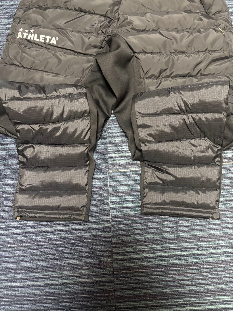ATHLETA 中綿ウォーマー上下セット　ブラック Oサイズ　新品未使用