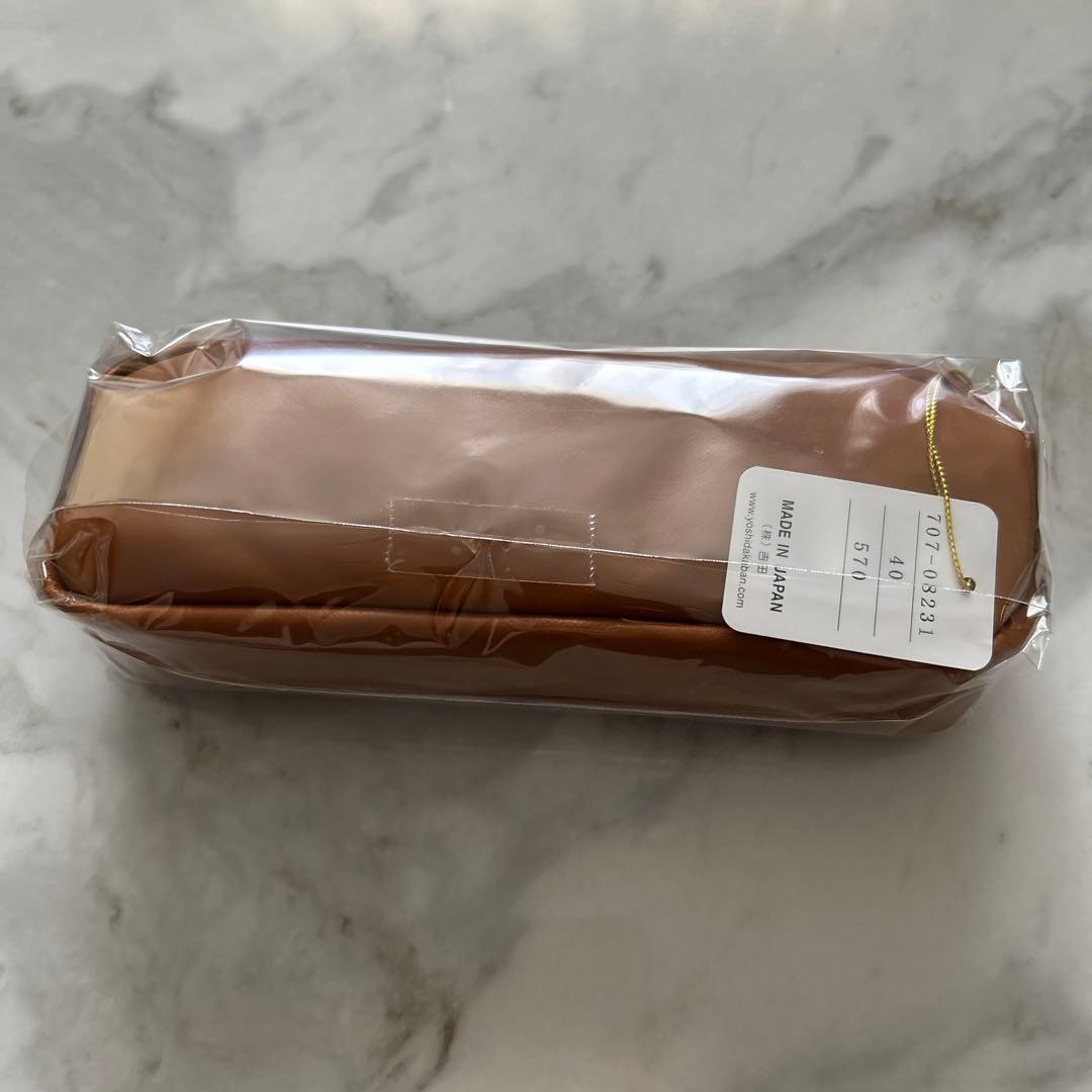 新品　PORTER ブラウン 筆箱 約19 x 7 x 6 cm