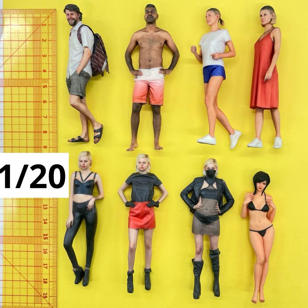 1/20 フィギュア 8体　完成品　リアルフィギュア　1/64より大