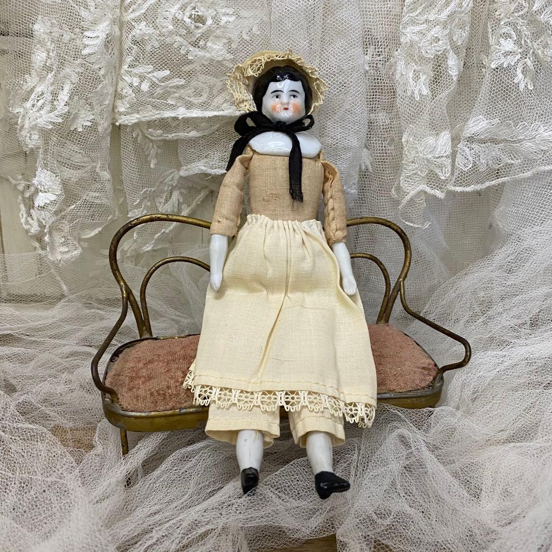 ドイツアンティーク チャイナヘッドドール 18cm