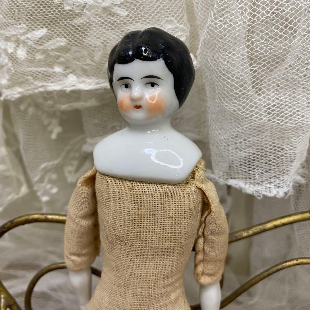 ドイツアンティーク チャイナヘッドドール 18cm