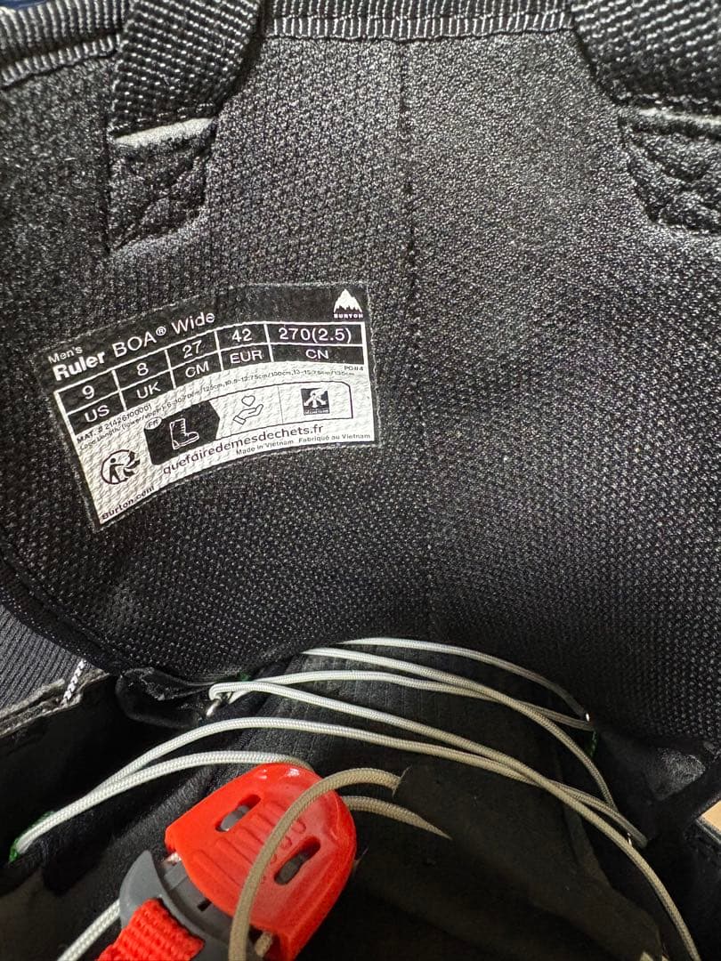 BURTON ruler 27.0cm 25-26モデル