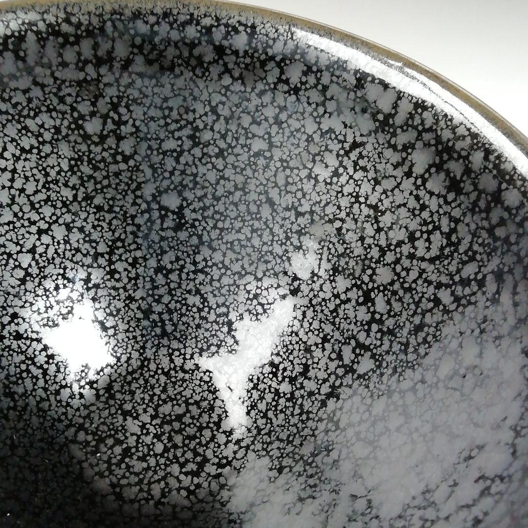 Ｔ５５２　茶碗　『油滴天目茶碗』『桶谷定一 作』　共箱　抹茶碗　茶道具