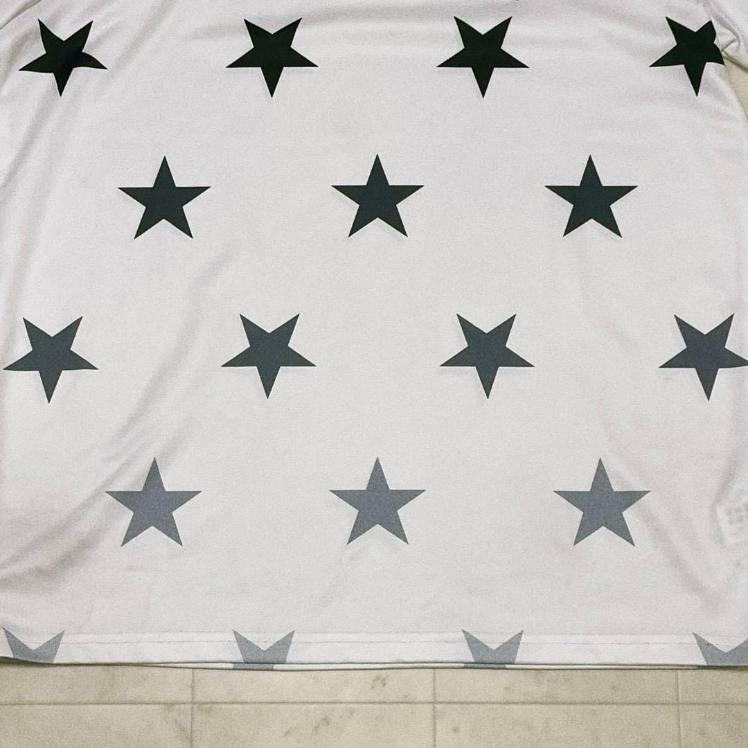 V12 ヴィトゥエルヴ 半袖 星柄 ポロシャツ ホワイト ゴルフ ウェア L