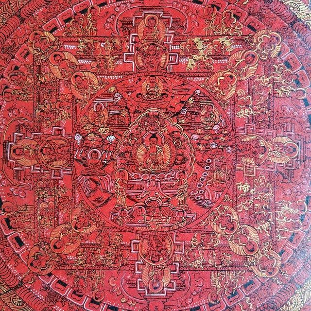 釈迦牟尼佛曼荼羅　弐　マンダラ　：　タンカ　仏画（額縁なし）