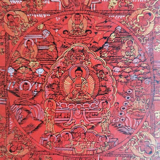 釈迦牟尼佛曼荼羅　弐　マンダラ　：　タンカ　仏画（額縁なし）