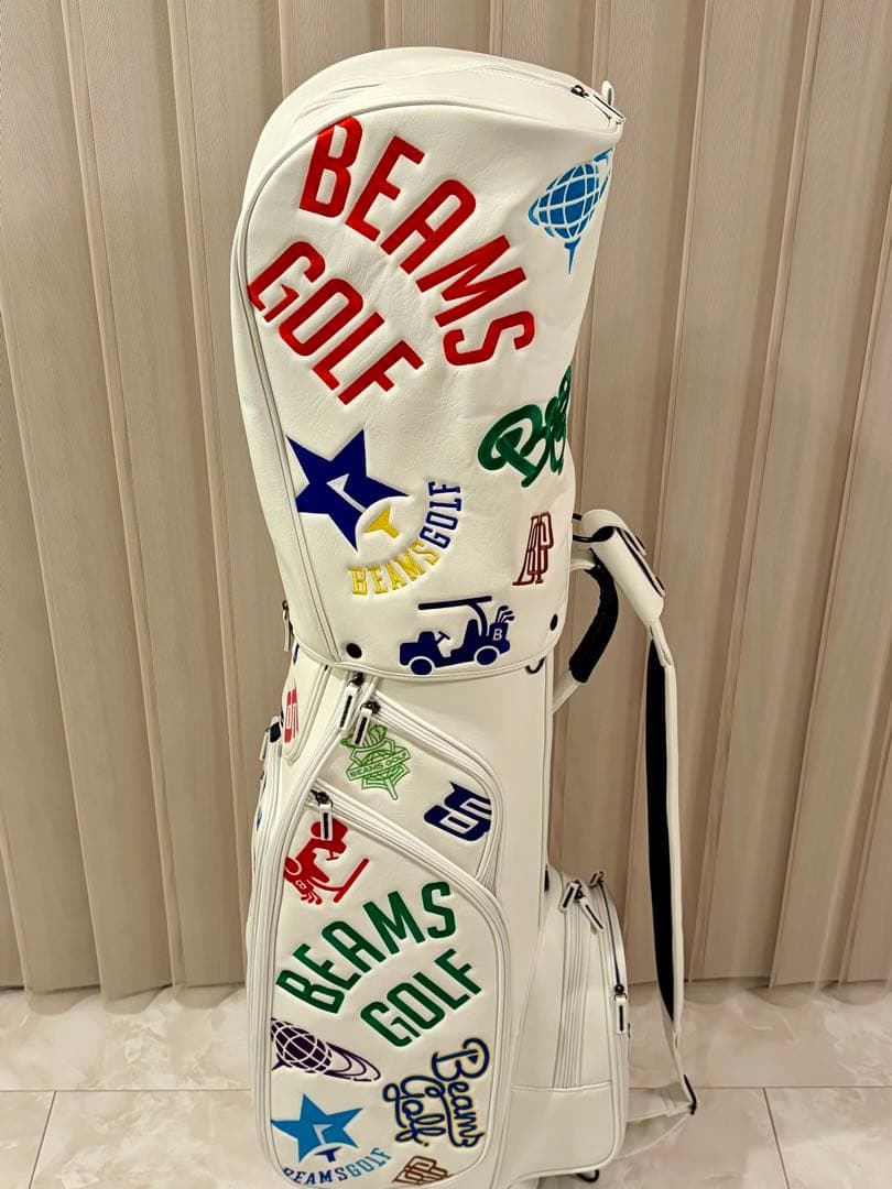 ［新品］渋野カラー BEAMS GOLF キャディバッグ ホワイト