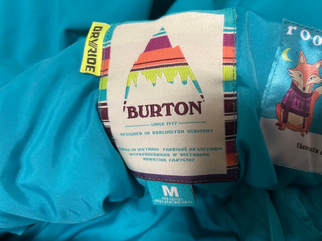 BURTON スノーボードウェアセット キッズMサイズ　DRYRIDE