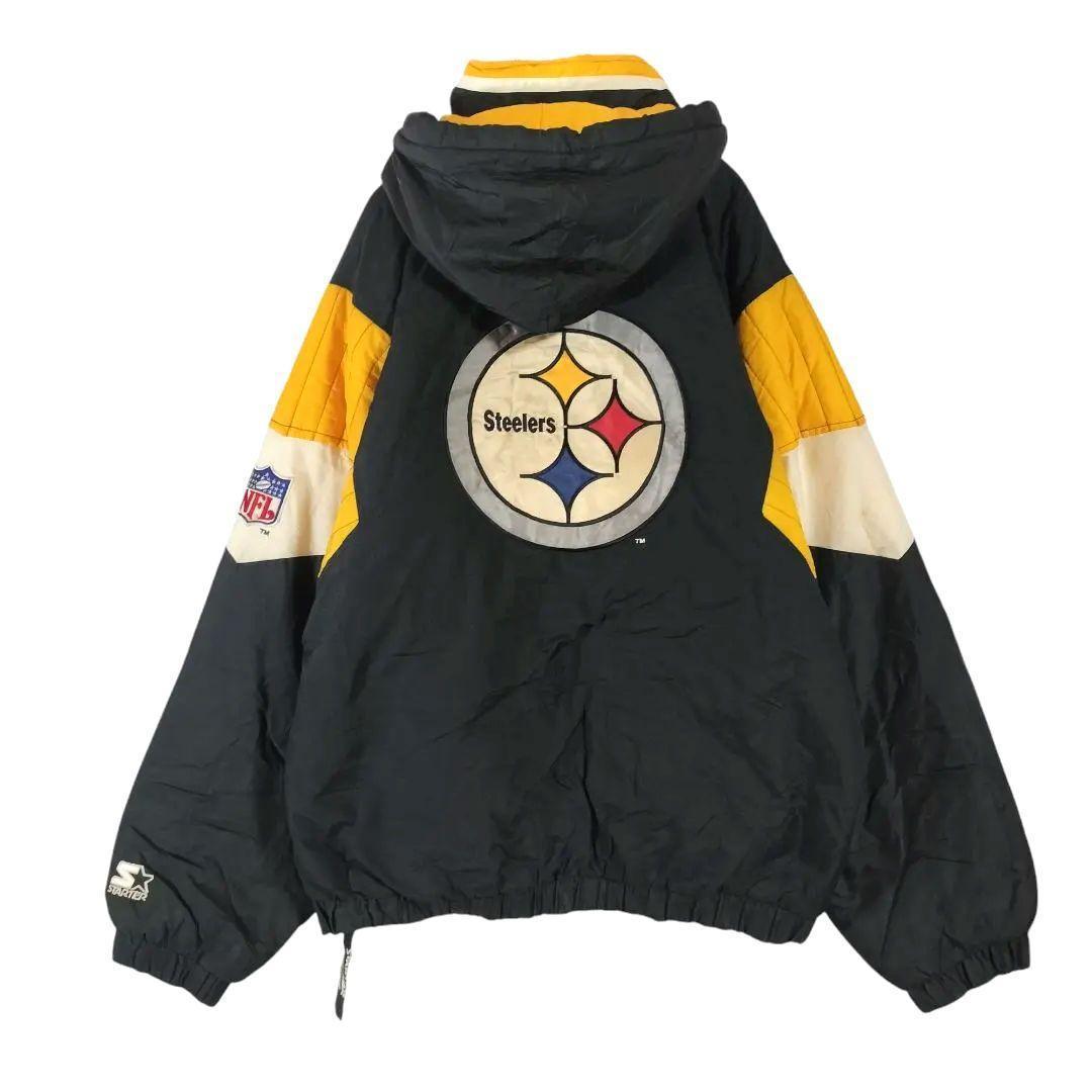 NFL ピッツバーグスティーラーズ 中綿 ウォームアップウェア L ブラック