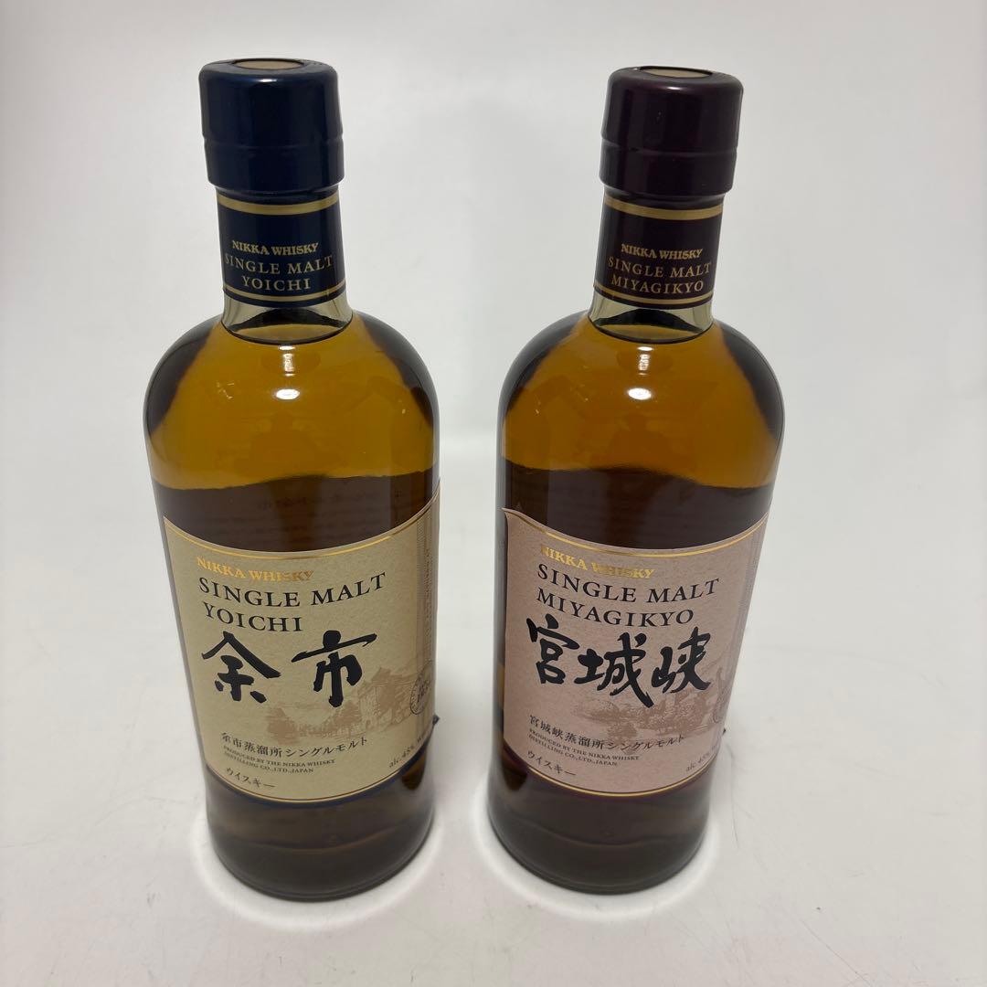 余市 宮城峡 2本セット ニッカ シングルモルト NIKKA ウイスキー
