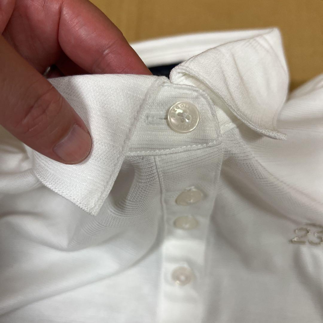 23区　ゴルフ　ポロシャツ　白　ホワイト　M〜L レディース