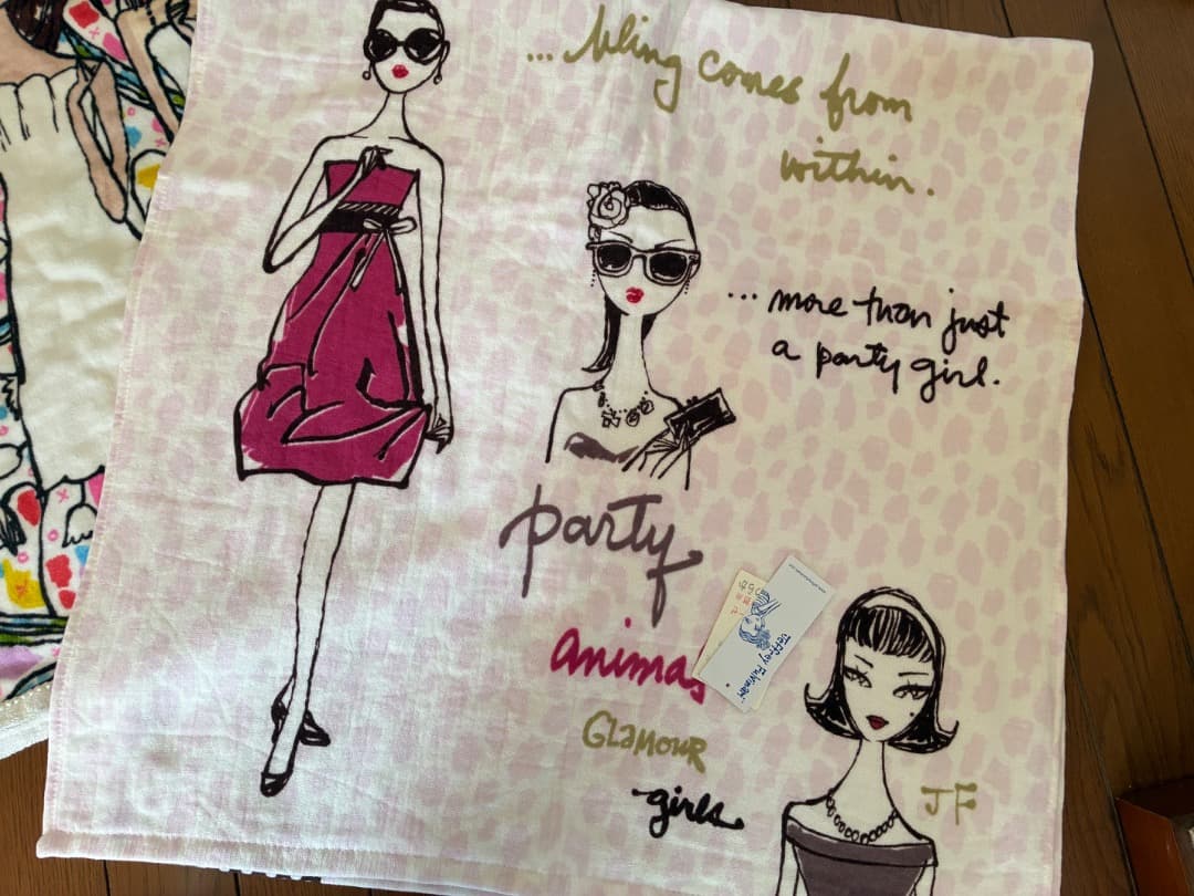 ジェフリーフルビマーリのバスタオル　２枚セット