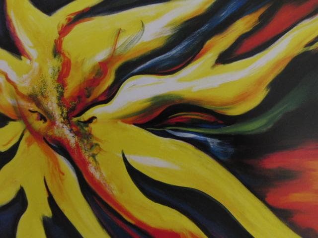 岡本太郎、【顔】、希少な大判額装用画集より、新品高級額装付、巨匠