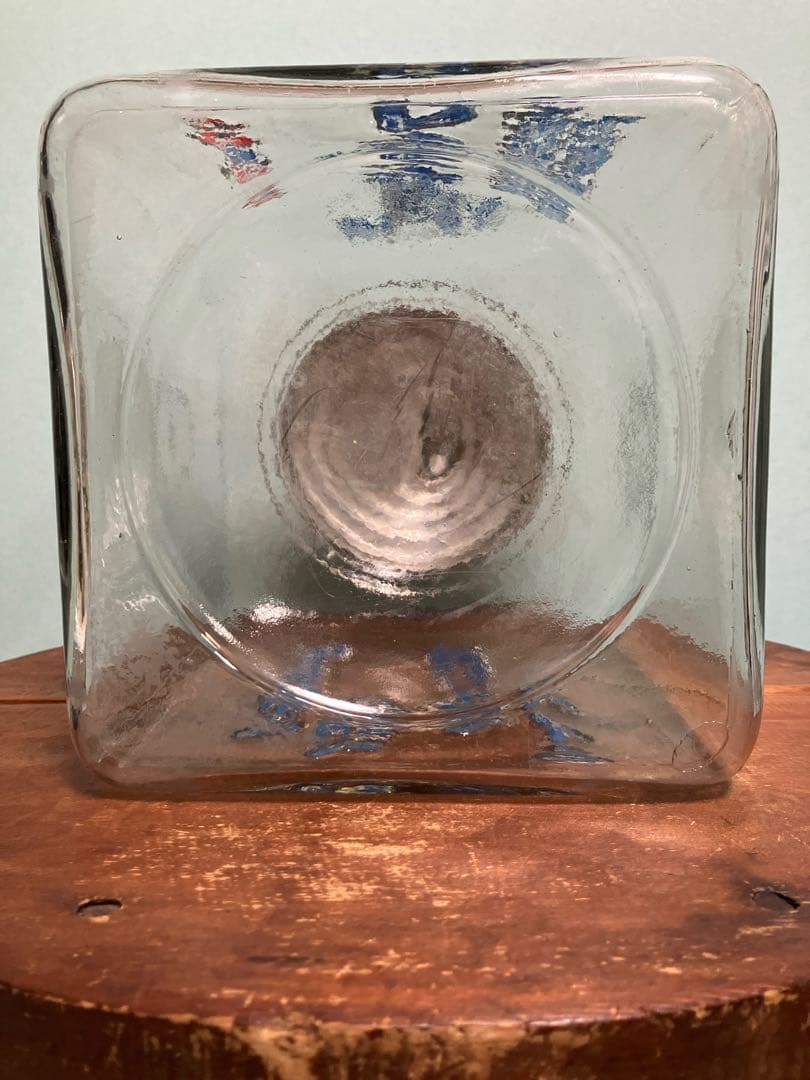 お医者がススメル滋養のお菓子！乳菓カルケットのニ面文字入り駄菓子瓶◇昭和レトロ