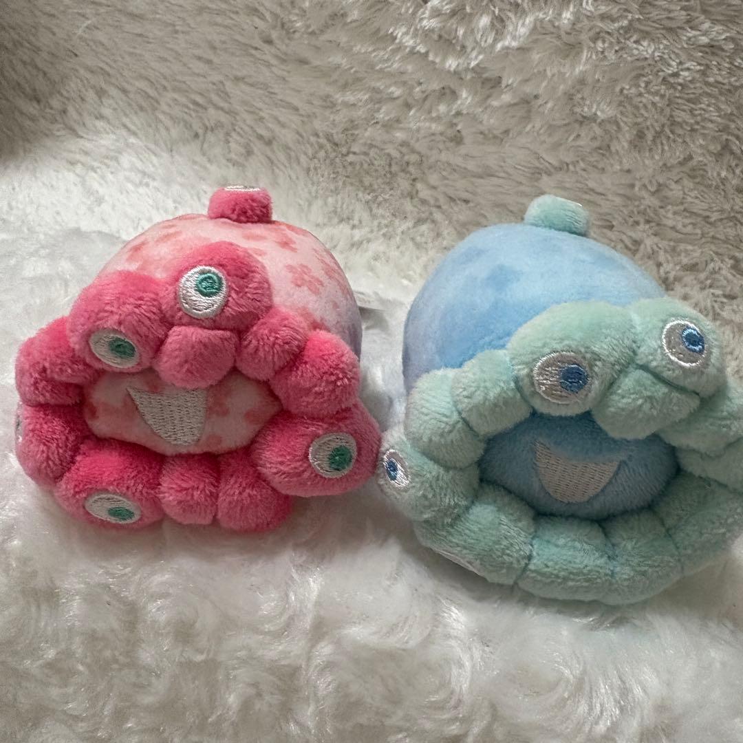 【2個セット】ミャクミャク パステルブルー　桜柄ピンク お手玉