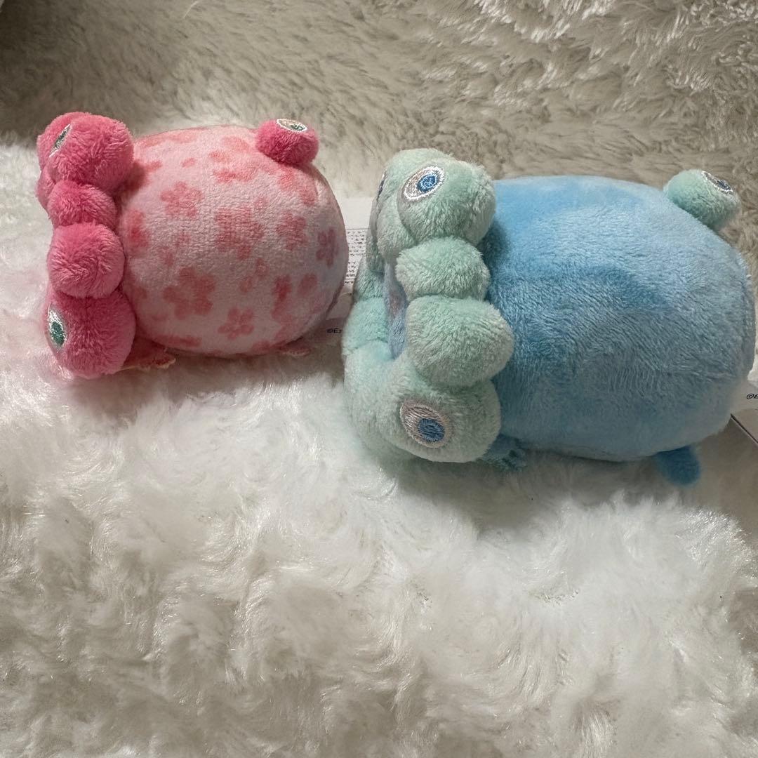 【2個セット】ミャクミャク パステルブルー　桜柄ピンク お手玉