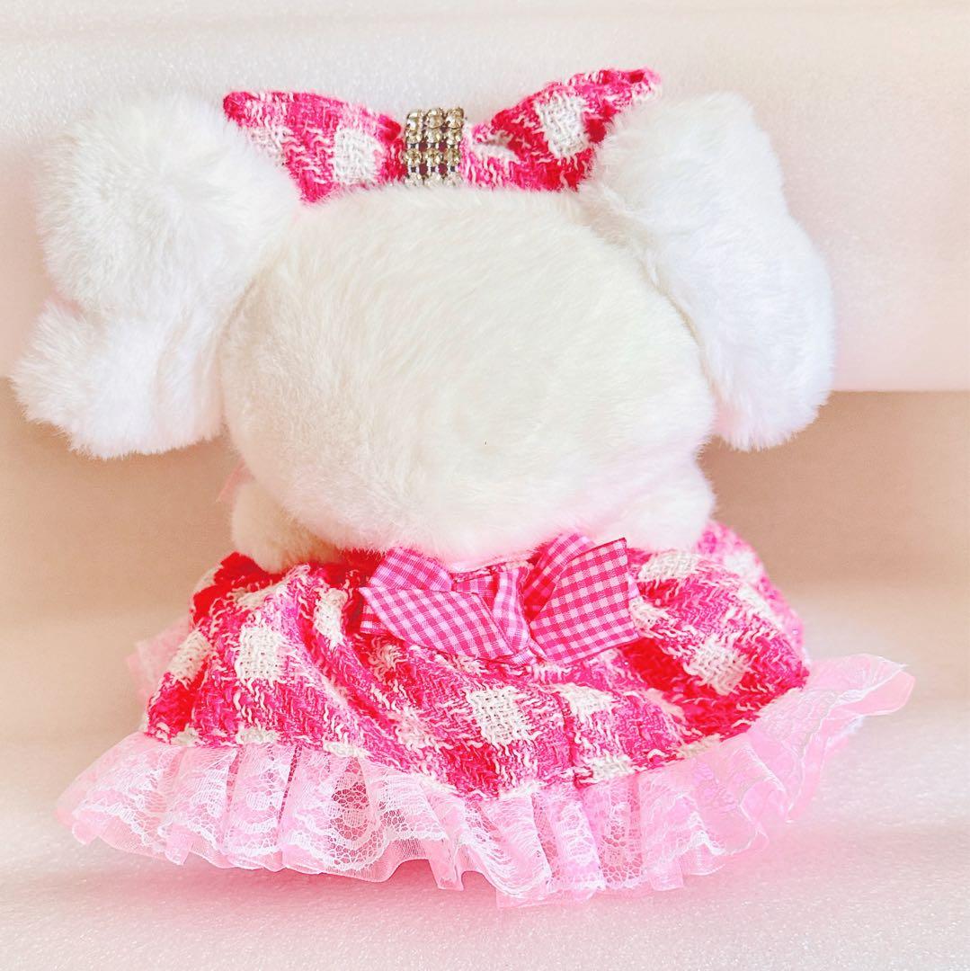 lily ribbon 作家 羊毛 テディベア ハンドメンド ぬいぐるみ うさぎ