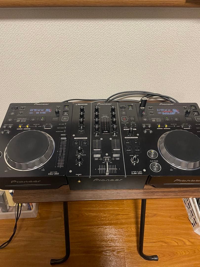 DJM350×１台＋CDJ350×2台　ケーブル付属　セット販売　Pioneer