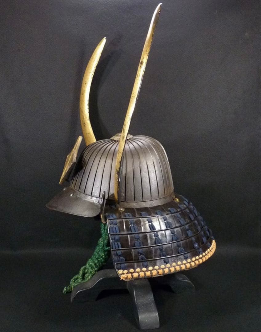 桃山期〜江戸期‼️希少‼️木製の三品‼️金彩脇立‼️前立‼️武具 甲冑‼️兜は付属しません‼️