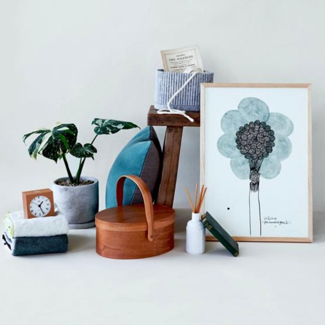 山口一郎 「HANA-green」 IDEE イデー アート フレーム